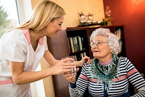 women with failure to thrive being helping by in home care 
